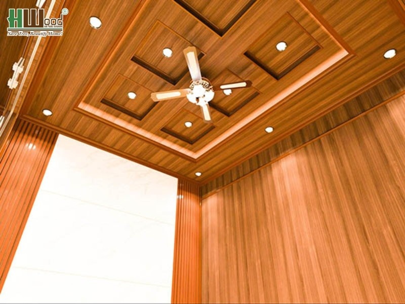 Nano ứng dụng làm trần nhựa phòng khách