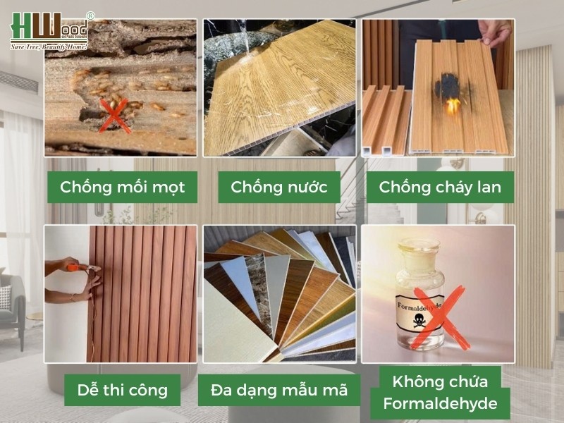 Ưu điểm nổi bật trần nhựa giả gỗ