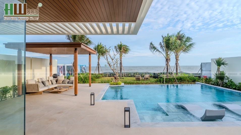 Cabana ven biển hồ bơi Ixora Hồ Tràm