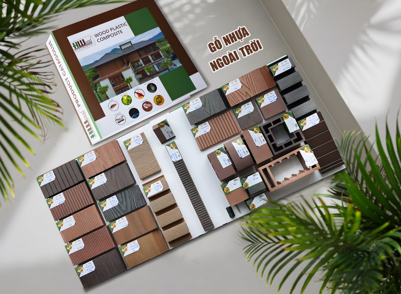 Gỗ nhựa ngoài trời HWOOD với vân gỗ tự nhiên bền đẹp