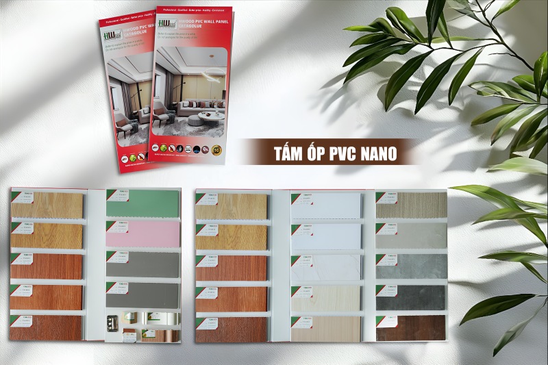 Tấm ốp PVC Nano với palette màu phong phú cho nội thất