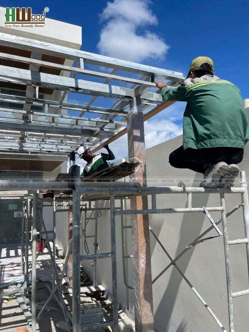 Mặt bằng trống trước khi bắt đầu thi công cabana dự án Ixora Hồ Tràm