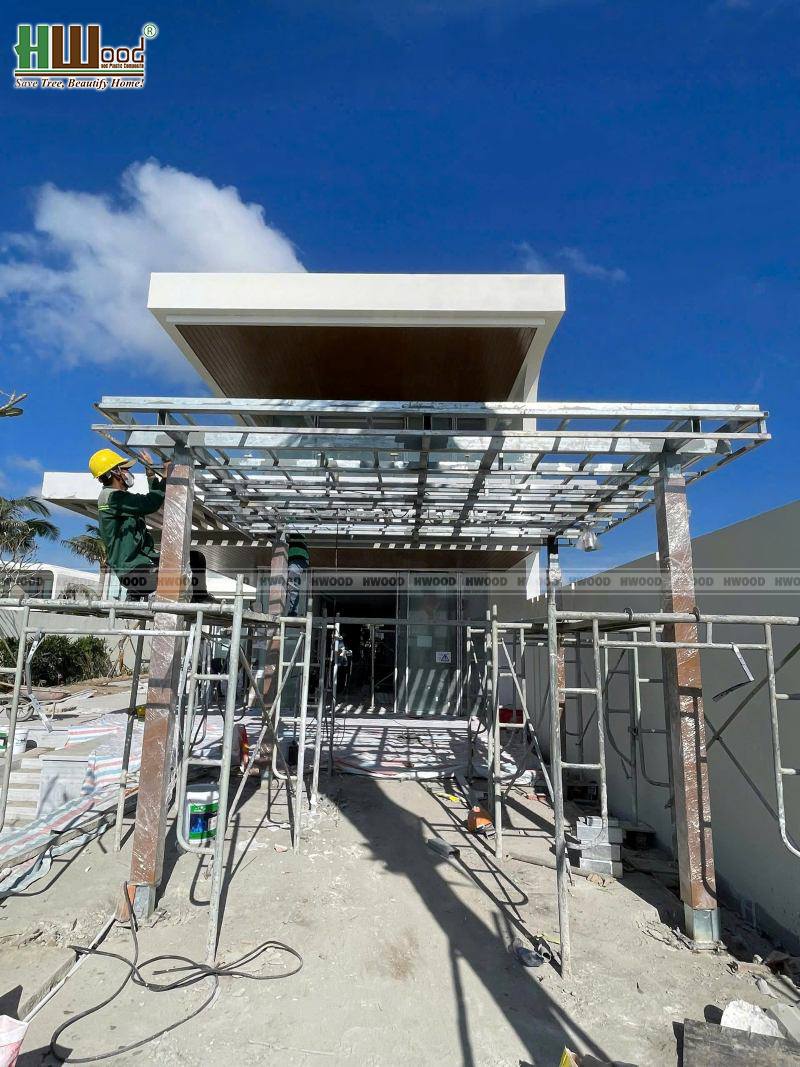 Hiện trạng ban đầu trước khi thi công chòi nghỉ cabana Ixora Hồ Tràm