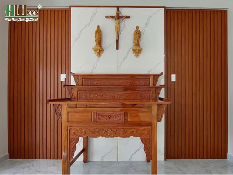 Tấm ốp PVC đá và lam sóng