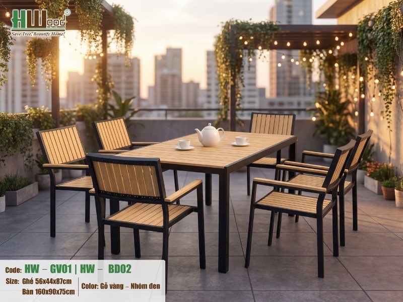 Giải pháp tối ưu không gian ban công chung cư, gọn gàng, tinh tế và chịu được mọi điều kiện thời tiết