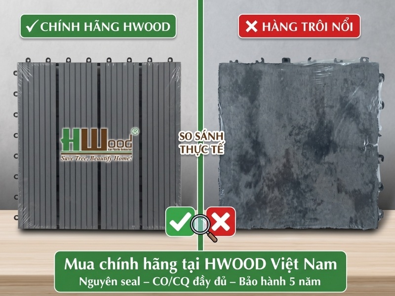 Cách phân biệt vỉ gỗ nhựa chính hãng và hàng nhái kém chất lượng