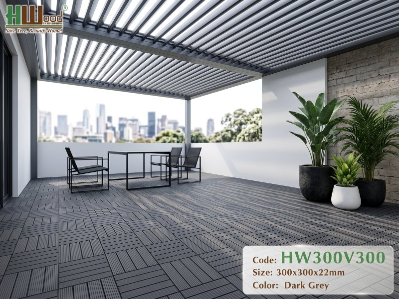 Vỉ gỗ nhựa lót ban công chung cư tự lắp đặt không cần thợ